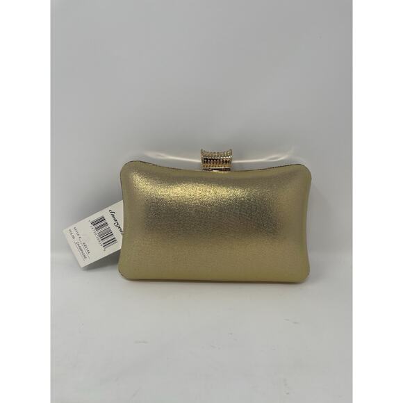 D'Margeaux evening clutch with gold and crystal stripes - Picture 3 of 11
